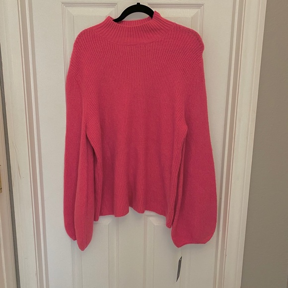 Rachel Roy shayla mock neck blouson sleeve XL NWT - Picture 3 of 3